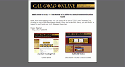 Desktop Screenshot of calgoldonline.com
