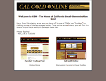 Tablet Screenshot of calgoldonline.com